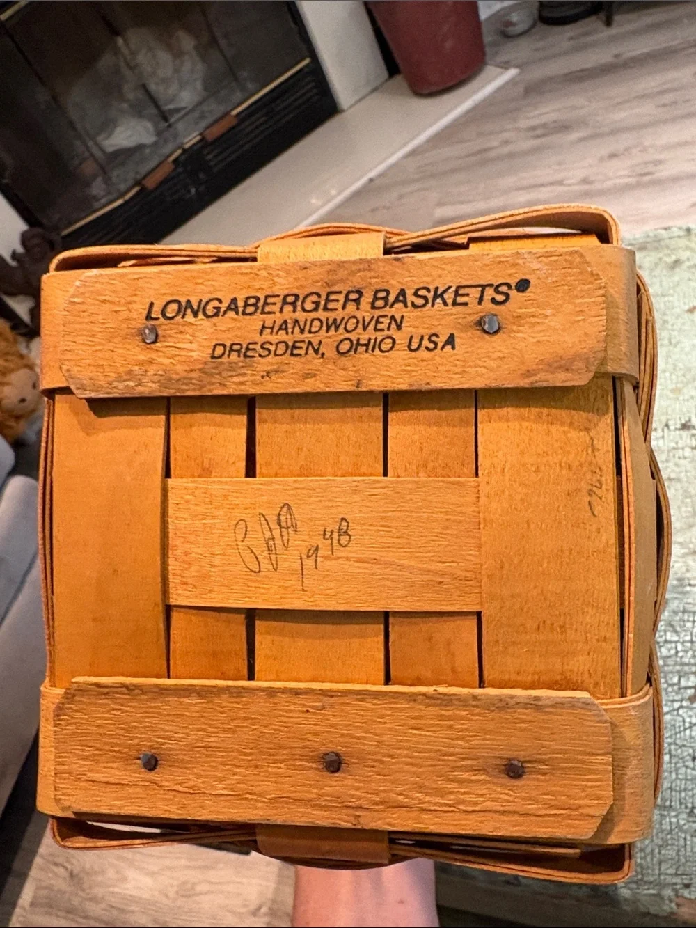 Longaberger 1998 May Series Snapdragon Basket Liner & Protector